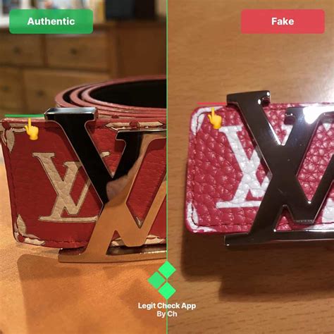 real louis vuitton supreme belt vs fake|genuine louis vuitton belt.